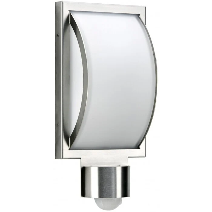 Albert 6283 Aplique para exterior Color acero inoxidable, 1 luz, Sensor de movimiento