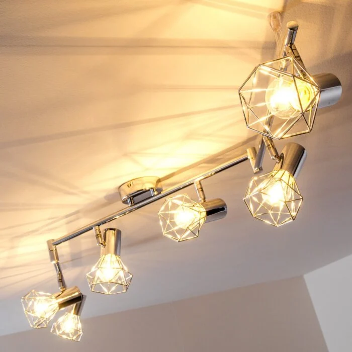 Annai Lámpara de techo Cromo, 6 luces