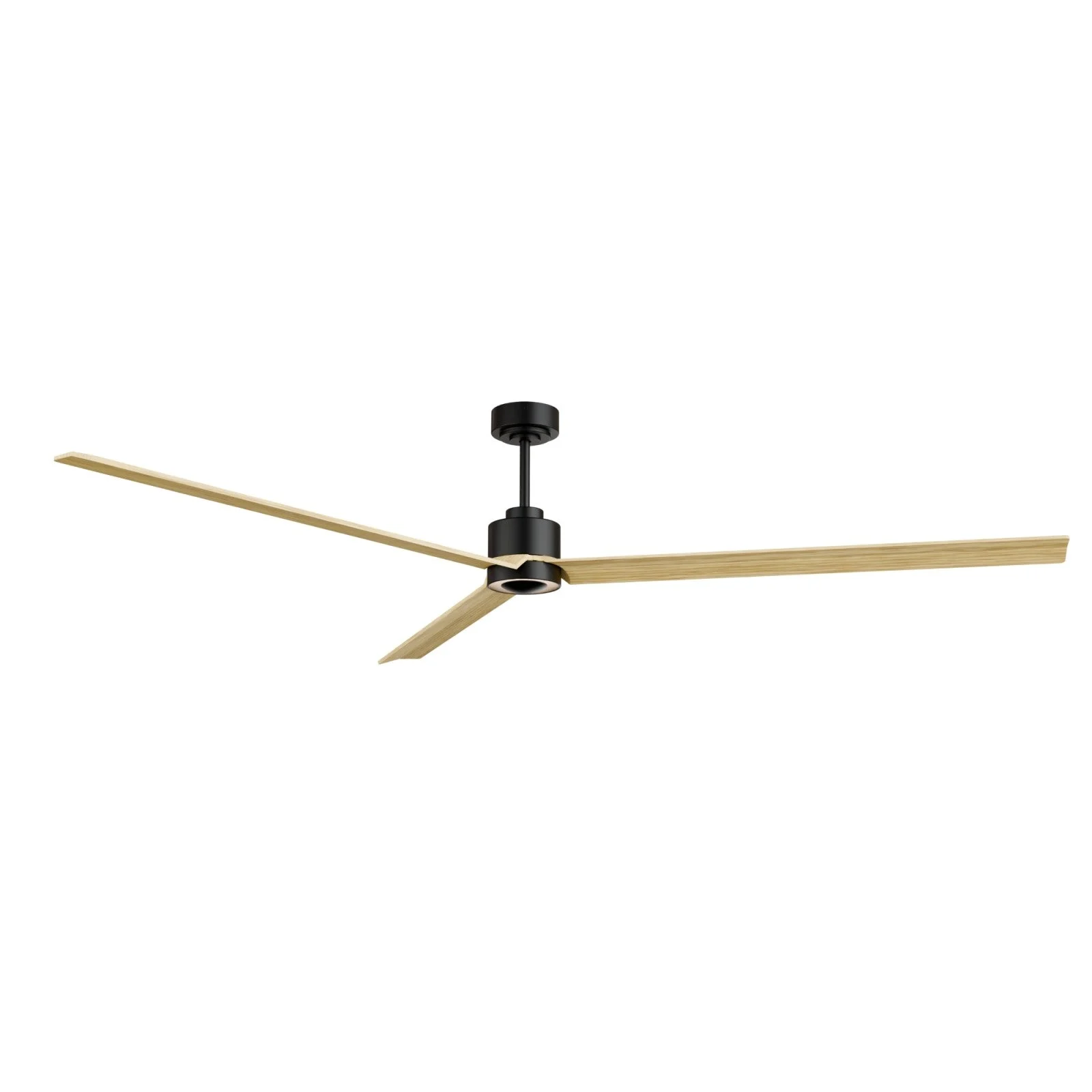 Ventilador de techo con luz Sulion Anne 160cm LED gris grafito y madera clara motor DC 2246611