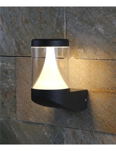 Aplique de exterior Terra - Iberlamp - Lámpara LED de antracita