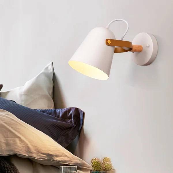 APLIQUE DE PARED BLANCO/MARRÓN EGIL