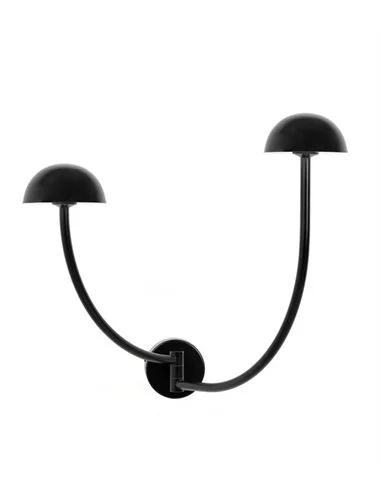 Aplique de pared Champignon - Luxcambra - Lámpara de pared decorativa, diseño moderno, color negro