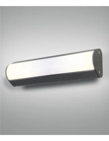 Aplique de pared de exterior Aka – ACB – Lámpara de exterior negra, 30 cm