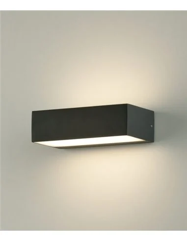 Aplique de pared de exterior Draco - ACB – Lámpara de pared antracita, 20.7 cm