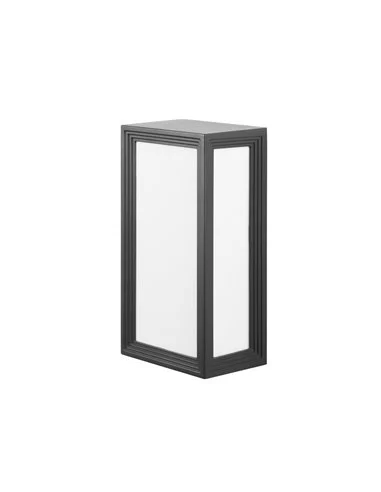 Aplique de pared de exterior Thomas – FORLIGHT – Lámpara antracita, E27 IP44, Altura: 28 cm
