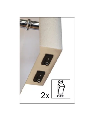 Aplique de pared Eda W - Exo - Novolux Lighting - Lámpara de lectura con pantalla blanca