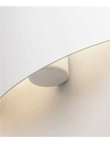 Aplique de pared Eres - Faro - Diseño moderno, color blanco, luz indirecta