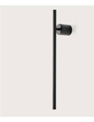 Aplique de pared Clock - Aromas - Lámpara de pared LED regulable, minimalista, negro mate