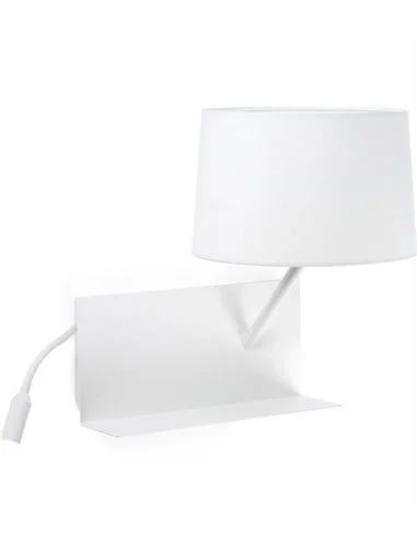 Aplique de pared Handy Derecha – Faro – Lámpara con bandejita y lector
