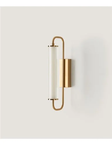 Aplique de pared Ison – Aromas – Aplique de pared decorativo, Lámpara de vidrio, LED regulable 2700K