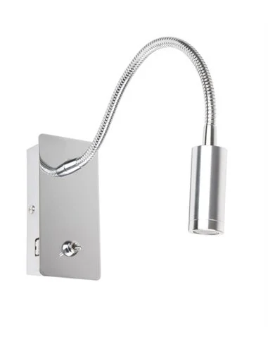 Aplique de pared Juliet - Faro - Aplique LED de lectura flexible con interruptor