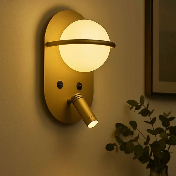 APLIQUE DE PARED LED 6W 3000-6000K DORADO ASTRA