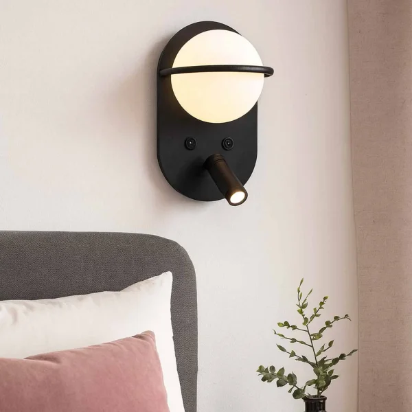 APLIQUE DE PARED LED 6W 3000-6000K NEGRO ASTRA