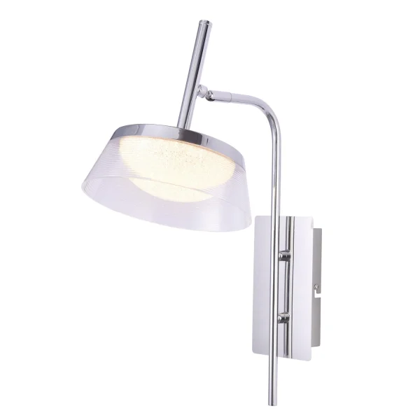 APLIQUE DE PARED LED 9W 4000K ACERO CROMADO ATENEA
