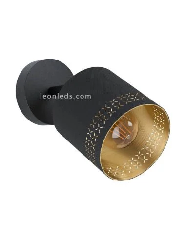 Aplique de pared negro Esteperra 1xE27