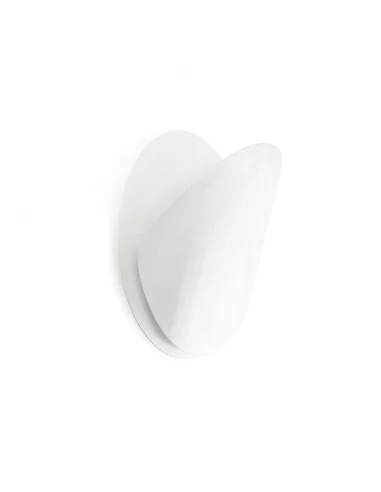Aplique de pared blanco Ovo - Faro - Aplique orientable y decorativo, Ø 24 cm