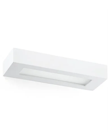 Aplique de pared Olaf – Faro – Lámpara de yeso blanco, 36 cm