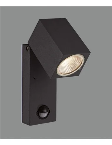 Aplique de exterior Cala - ACB - Proyector LED orientable con sensor de movimiento