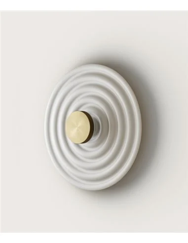 Aplique de pared Rang – Aromas – Lámpara decorativa circular, de resina, LED 3000K