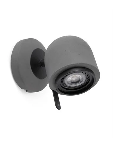 Aplique de pared Stone – Faro – Lámpara de cemento, Lector GU10
