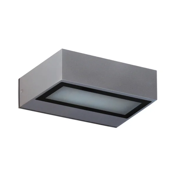 APLIQUE EXTERIOR LED COLORADO 8W 4000K PLATA