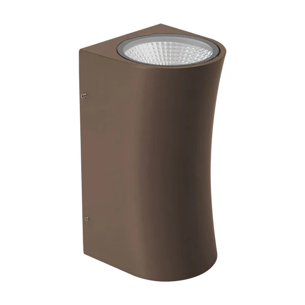 APLIQUE EXTERIOR LED MASSACHUSSETS 10W 4000K MARRÓN ÓXIDO