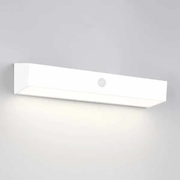 APLIQUE EXTERIOR SOLAR HÍBRIDO 6W 4000K C/SENSOR IP44 BLANCO SUNDEW