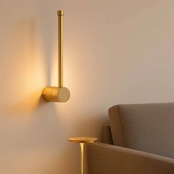 APLIQUE LED 6W 3000K ACERO PINTADO DORADO 40CM MIREA