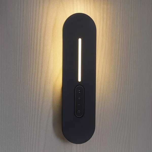 APLIQUE LED 8W 3000-6000K TÁCTIL 30CM NEGRO ISANDRO