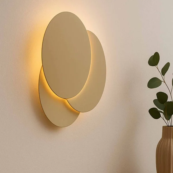 APLIQUE LED DECORATIVO 8W 3000-6000K DORADO LUNE