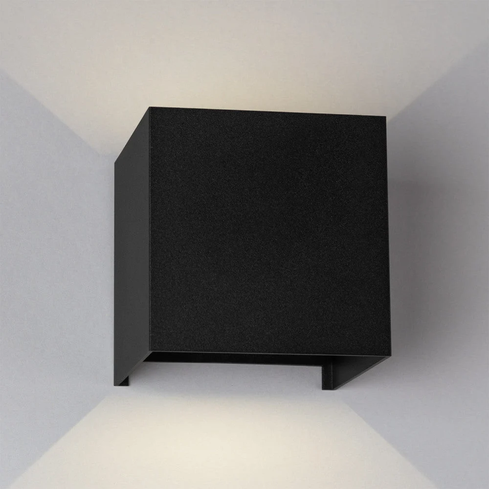 Aplique LED para Exterior 2x5W 100Lm/W IP65 Negro 4000K