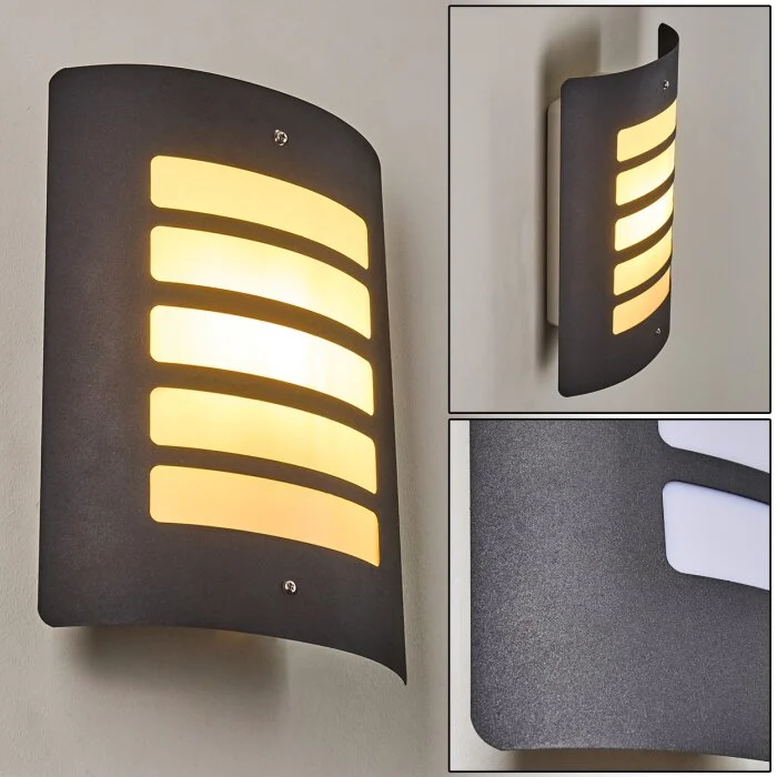 Aplique para exterior Alslev Antracita, 1 luz