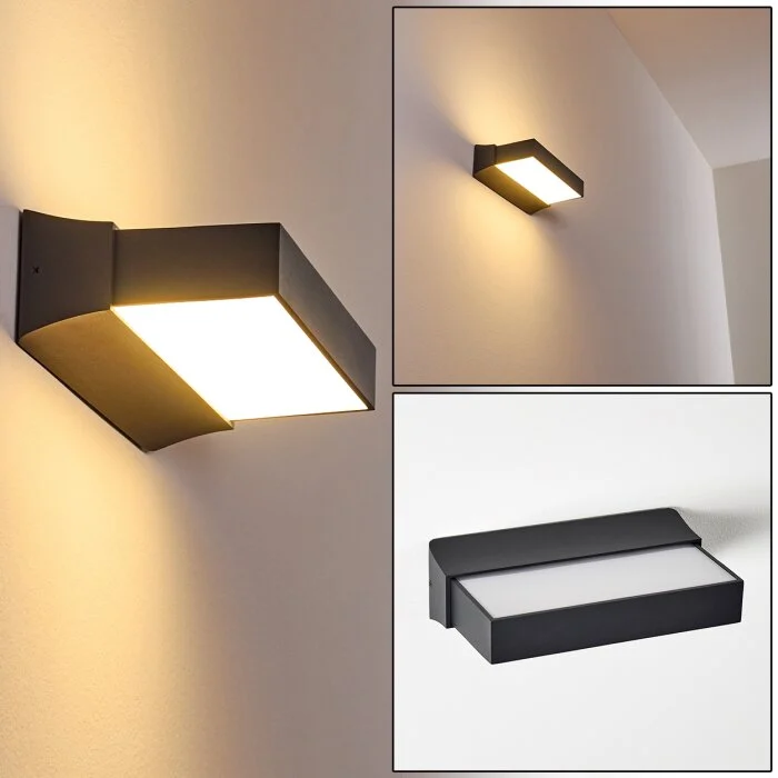 Aplique para exterior Hjortspring LED Antracita, 1 luz