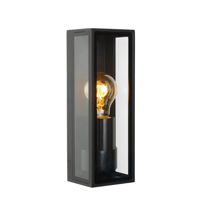 Aplique para exterior Lucide DUKAN Negro, 1 luz