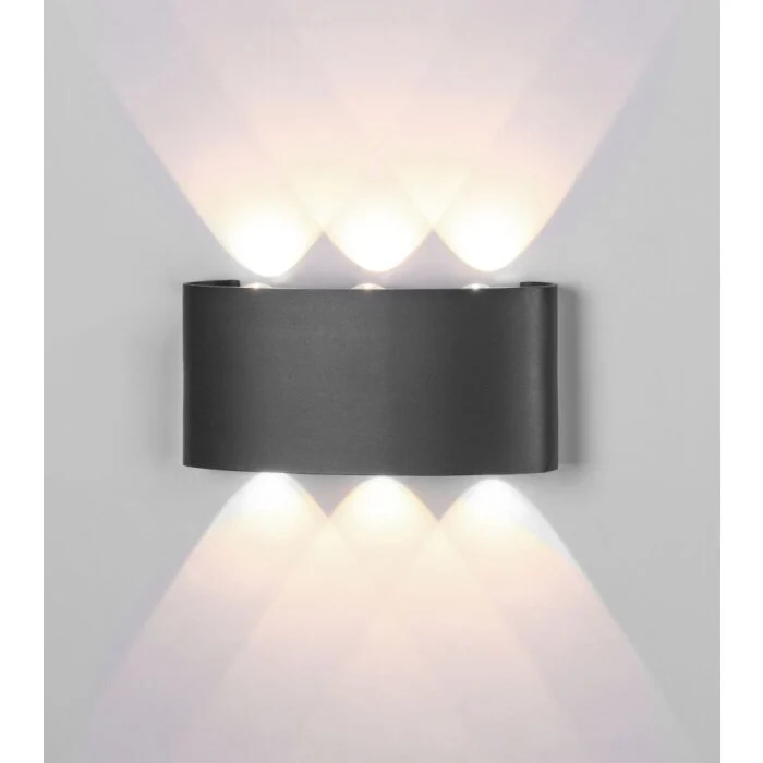 Aplique para exterior Mantra ARCS LED Gris, 1 luz