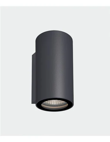 Aplique para exterior Nox - ACB - Aplique LED cilíndrico con luz bidireccional