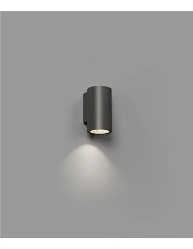 Aplique de exterior Thon 1L - Faro - Lámpara de pared gris LED, IP 55