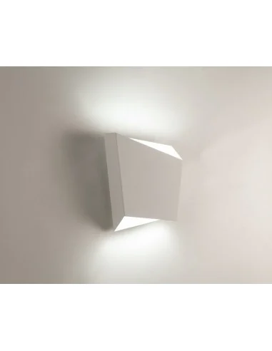 Aplique de pared blanco Asimetric - Mantra