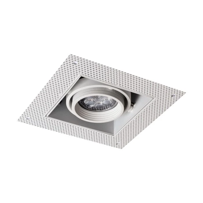 Noxion Empotrado Spot sin marco Pro 1x MR16 Ajustable Blanco | Recorte 97x97mm - GU10 Casquillo