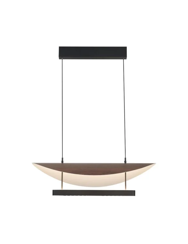Avisal Lámpara Colgante Mantra 28W Negro Madera
