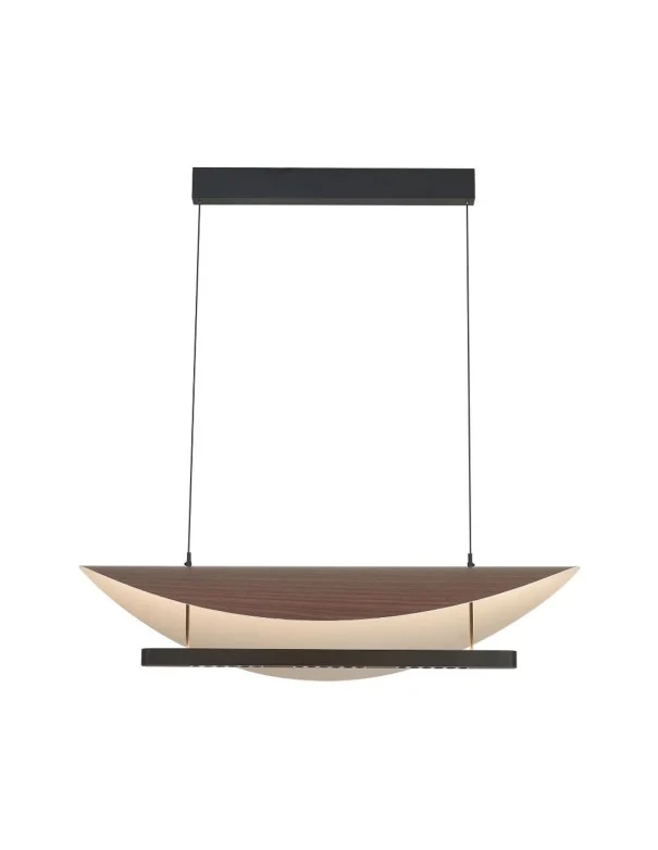 Avisal Lámpara Colgante Mantra 40W Negro Madera