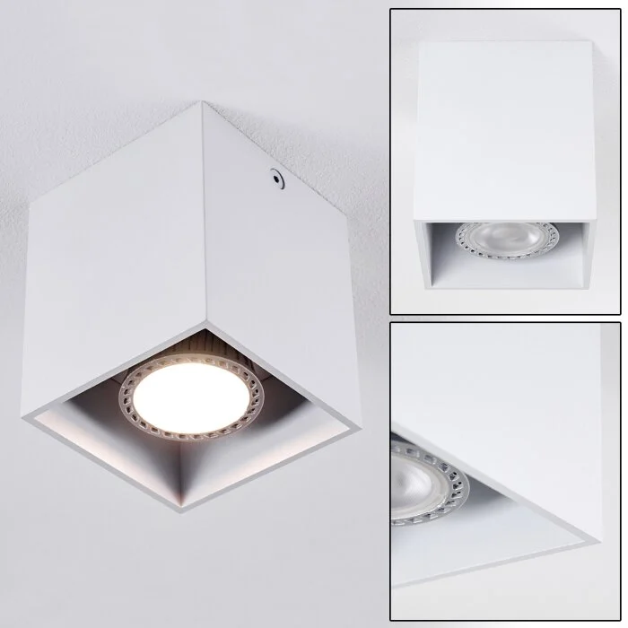 Awuna Lámpara de Techo Blanca, 1 luz
