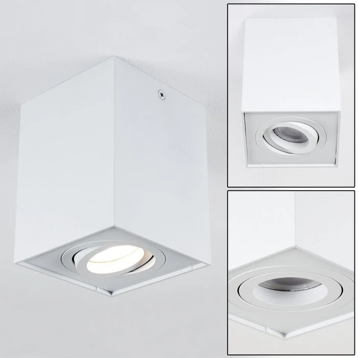 Baishan Lámpara de Techo Blanca, 1 luz