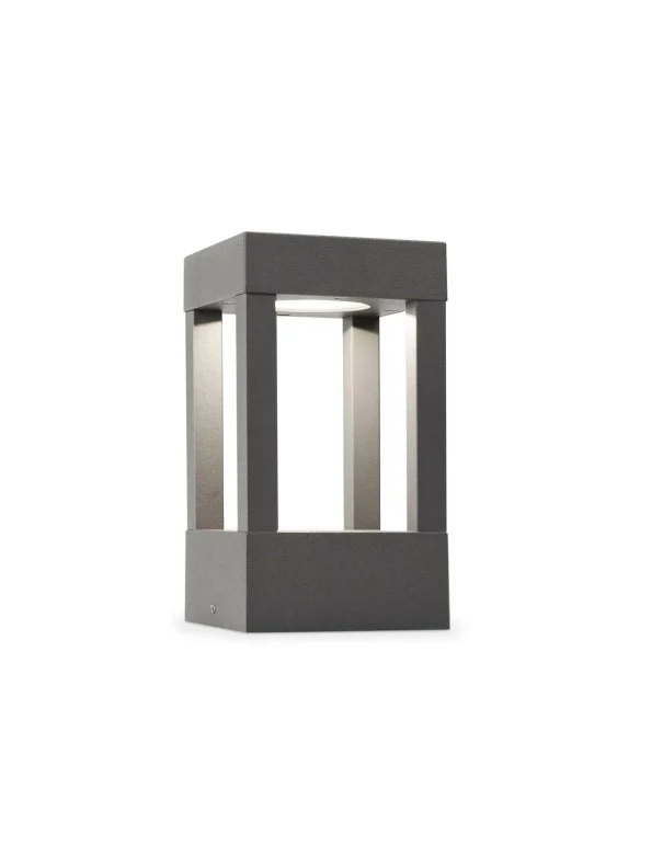 Baliza Baja Exterior Gris 4 Caras
