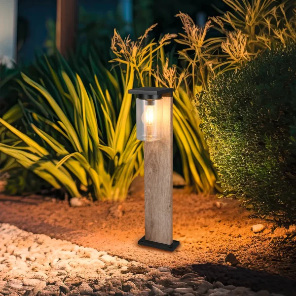BALIZA EXTERIOR CON SENSOR DE LUZ E27 IP44 65CM ARABELA