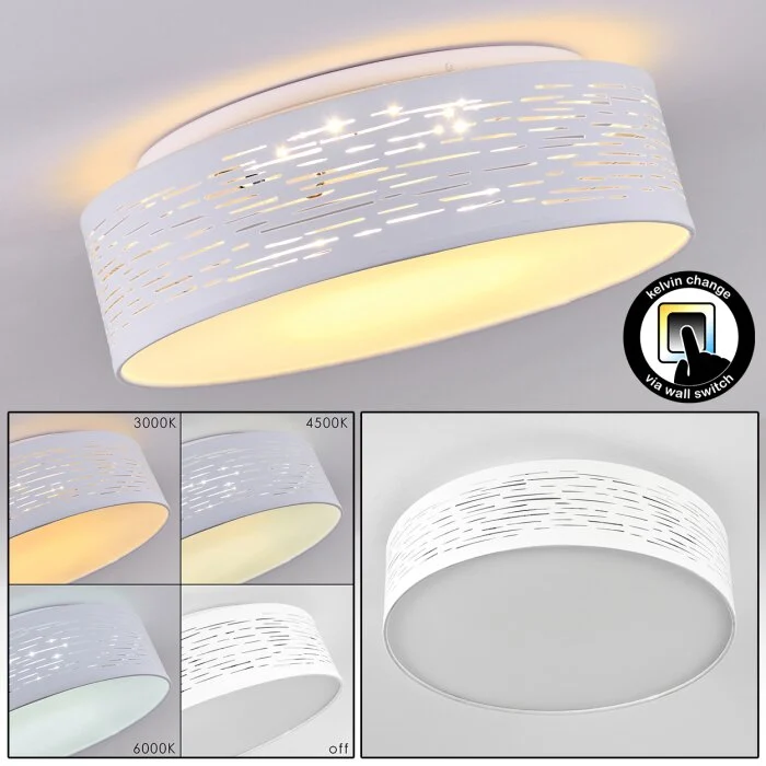 Bandol Lámpara de Techo LED Blanca, 1 luz