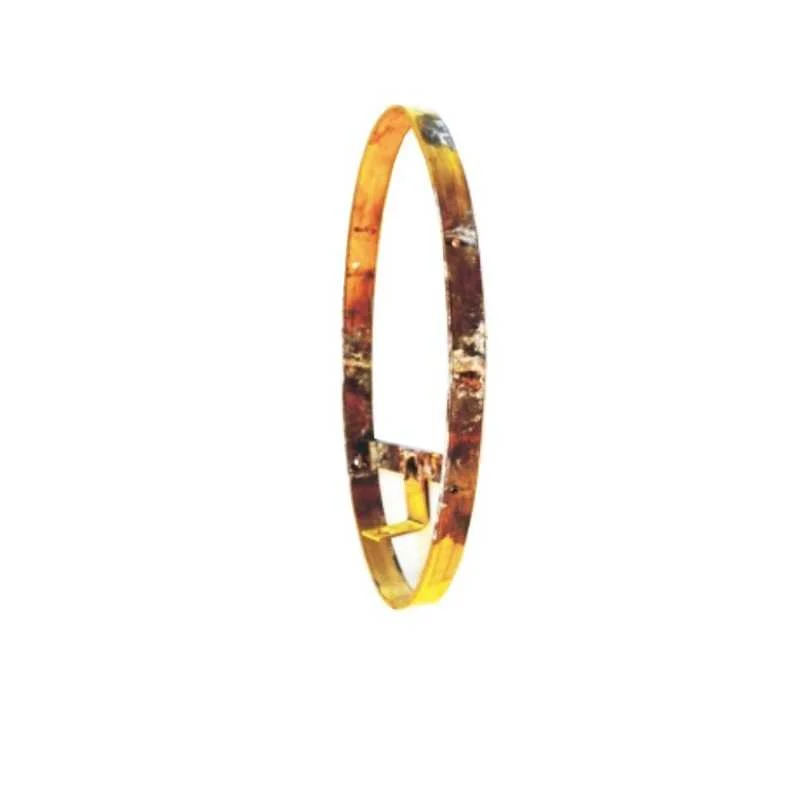 Bastidor de latón ovalada para aplique 260mm x 95mm