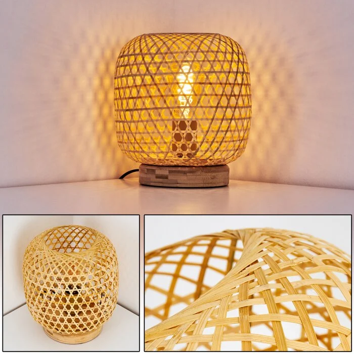 Batumi Lámpara de mesa Marrón, 1 luz