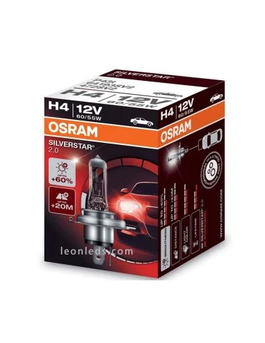 Bombilla H4 Silverstar 2.0 12V +60% Osram - 1 Unidad