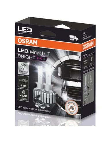 Bombilla LED H1 24V para camión LedDriving HLT Bright Pack 2 Unidades + 300% mas de luz